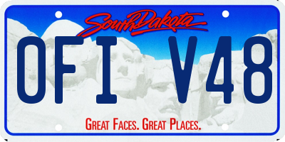 SD license plate 0FIV48