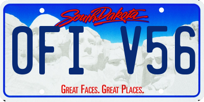 SD license plate 0FIV56