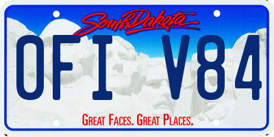 SD license plate 0FIV84