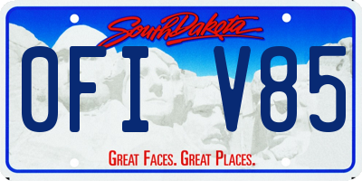SD license plate 0FIV85
