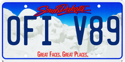 SD license plate 0FIV89