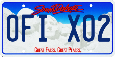 SD license plate 0FIX02