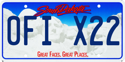 SD license plate 0FIX22