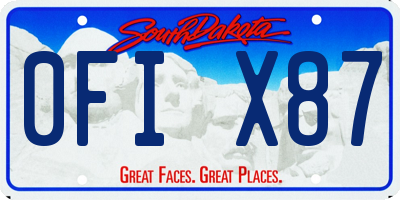 SD license plate 0FIX87