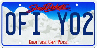 SD license plate 0FIY02