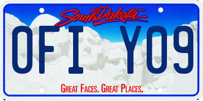 SD license plate 0FIY09