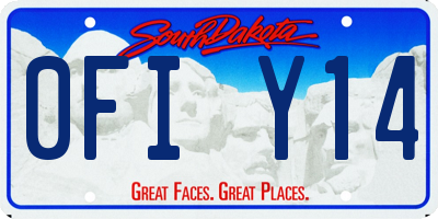 SD license plate 0FIY14