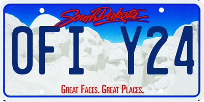 SD license plate 0FIY24