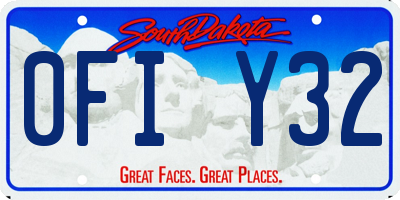 SD license plate 0FIY32