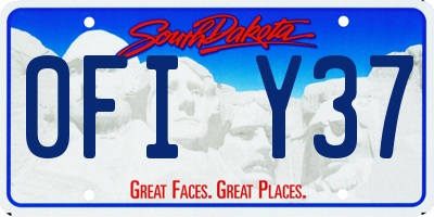 SD license plate 0FIY37