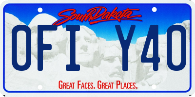 SD license plate 0FIY40