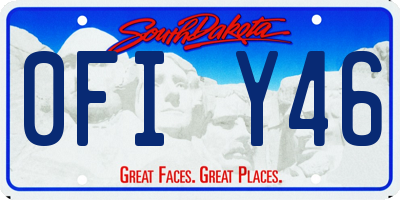 SD license plate 0FIY46