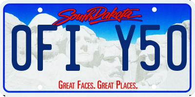 SD license plate 0FIY50