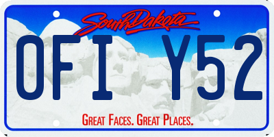SD license plate 0FIY52