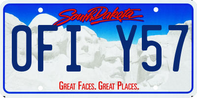 SD license plate 0FIY57