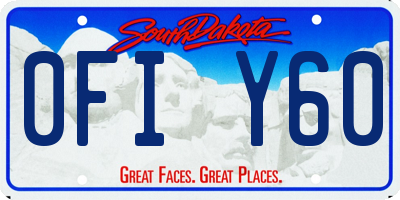 SD license plate 0FIY60