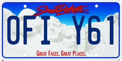SD license plate 0FIY61