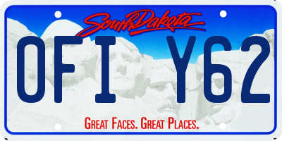 SD license plate 0FIY62