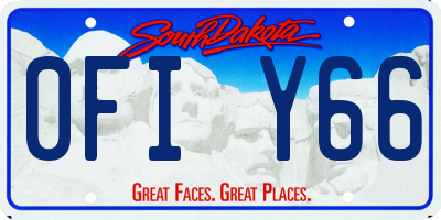 SD license plate 0FIY66