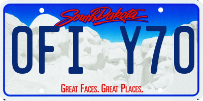 SD license plate 0FIY70