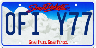 SD license plate 0FIY77