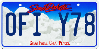 SD license plate 0FIY78