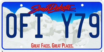 SD license plate 0FIY79