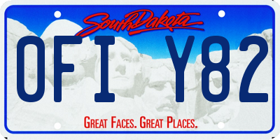 SD license plate 0FIY82