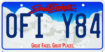 SD license plate 0FIY84