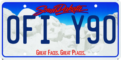 SD license plate 0FIY90