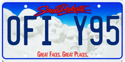 SD license plate 0FIY95