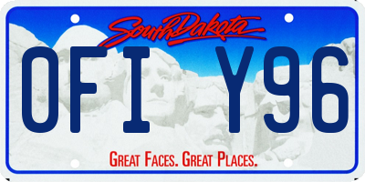 SD license plate 0FIY96