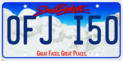 SD license plate 0FJI50
