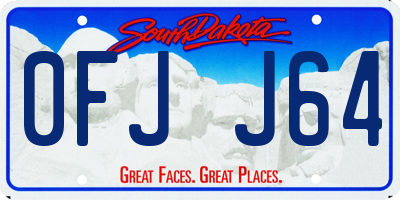 SD license plate 0FJJ64