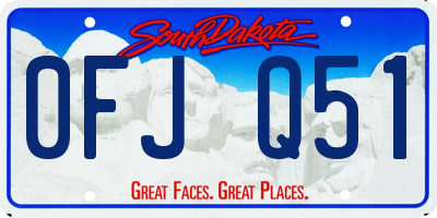 SD license plate 0FJQ51