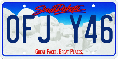 SD license plate 0FJY46