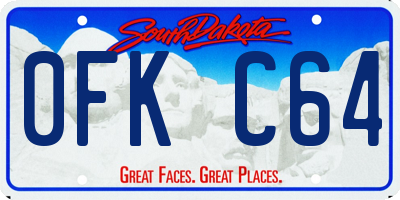SD license plate 0FKC64