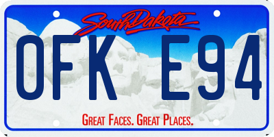 SD license plate 0FKE94