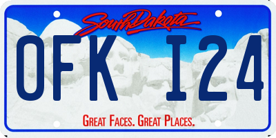 SD license plate 0FKI24