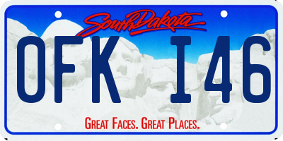 SD license plate 0FKI46