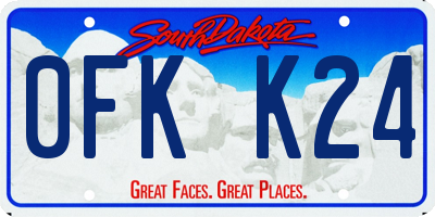 SD license plate 0FKK24