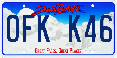 SD license plate 0FKK46