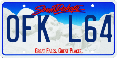 SD license plate 0FKL64