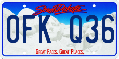 SD license plate 0FKQ36