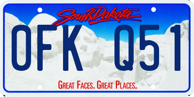 SD license plate 0FKQ51