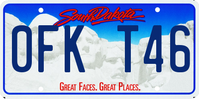 SD license plate 0FKT46