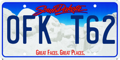 SD license plate 0FKT62