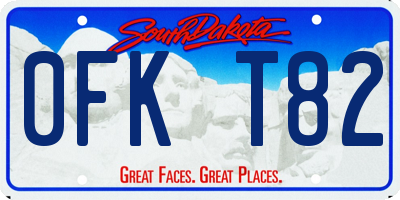 SD license plate 0FKT82