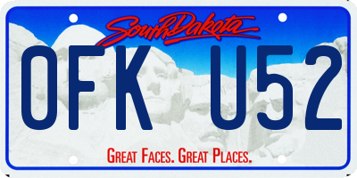 SD license plate 0FKU52