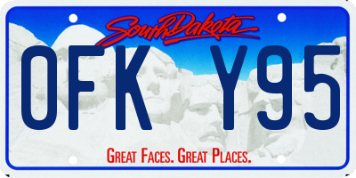 SD license plate 0FKY95